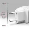 AXAGON ACU-DPQ65W Ładowarka sieciowa GaN 65W, 3x port (USB-A + dual USB-C) PD3.0/QC4+/PPS/Apple, biała